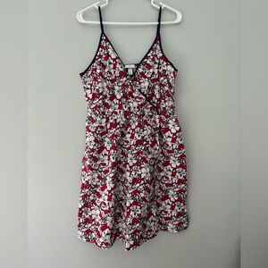 Vineyard Vines Red and White Floral Dress